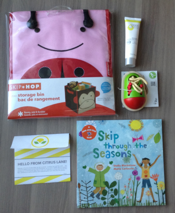 Citrus Lane Subscription Box Review & Coupon - Feb 2014 Items