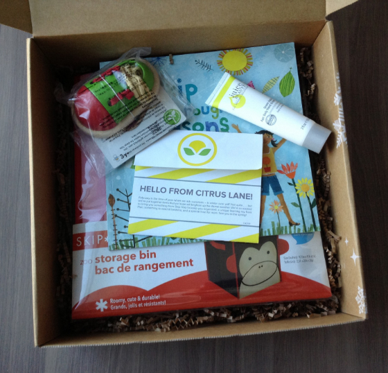  Citrus Lane Subscription Box Review & Coupon - Feb 2014 First Look