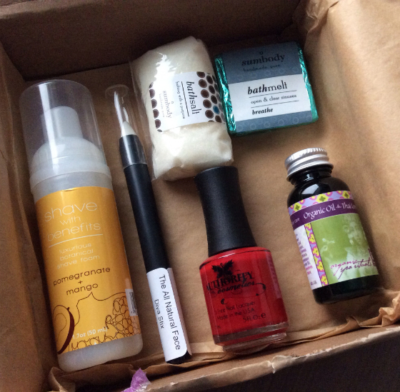 GoodeBox Eco Beauty Subscription Box Review - Feb 2014 Items