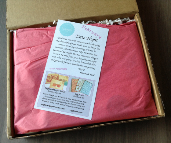 Hammock Pack Subscription Box Review - February 2014 Review