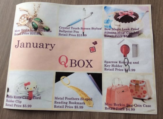 Q Box Subscription Review & Coupon Code Card