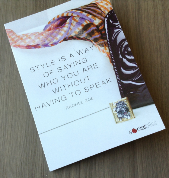 Social Bliss Style Box Review - February 2014 Zoe