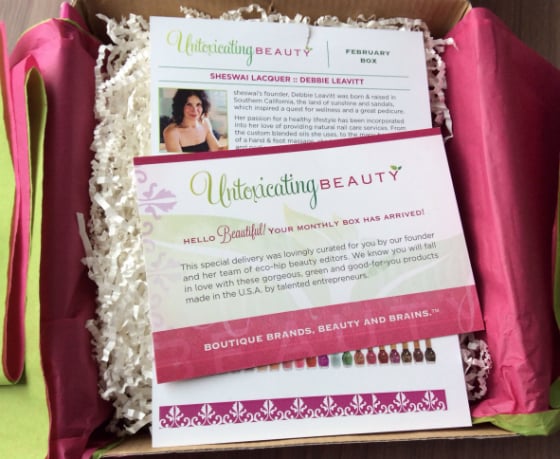 Untoxicating Beauty Subscription Box Review - Feb 2014 Box