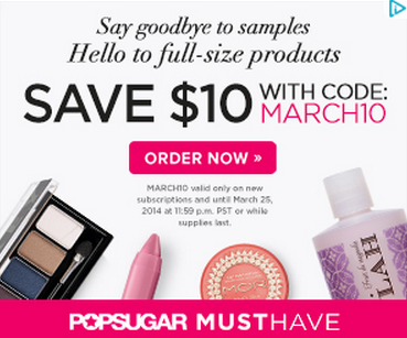 New POPSUGAR Must Have $10 Coupon Code!