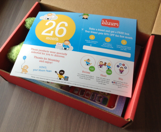 Bluum Baby Subscription Box Review - February 2014 Baby Box
