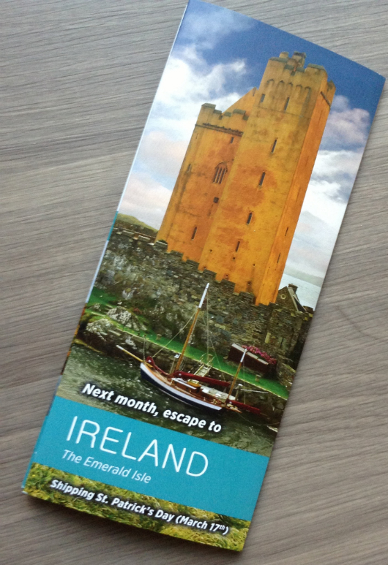 Escape Monthly Subscription Box Review - Feb 2014 Ireland