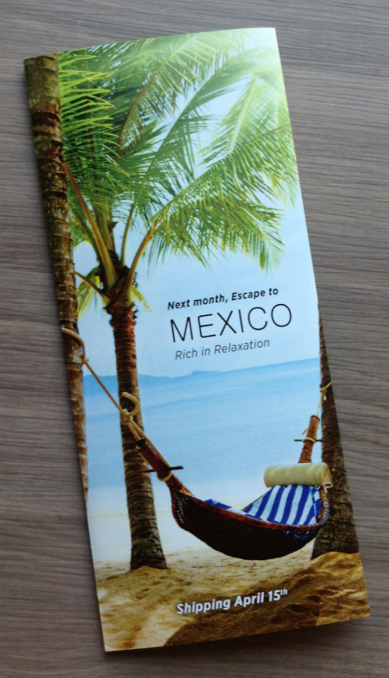 Escape Monthly Review & Coupon Code - March 2014 Mexico