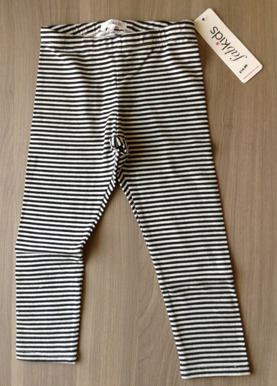  FabKids Review & BOGO Offer - March 2014 Striped Leggings
