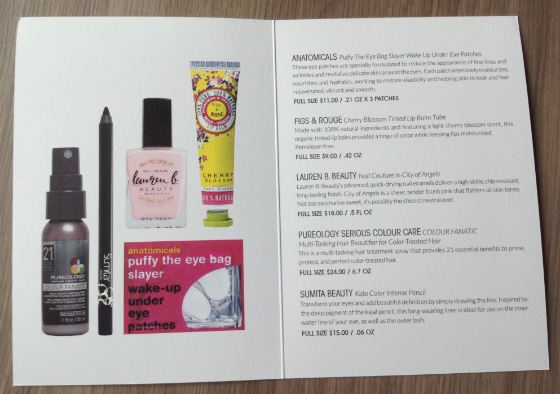 GlossyBox Review & Coupon - February 2014 Card