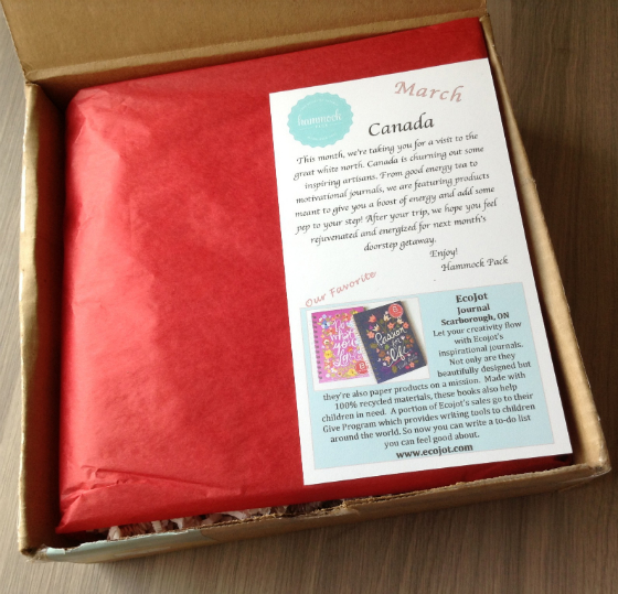 Hammock Pack Subscription Box Review - March 2014 Box