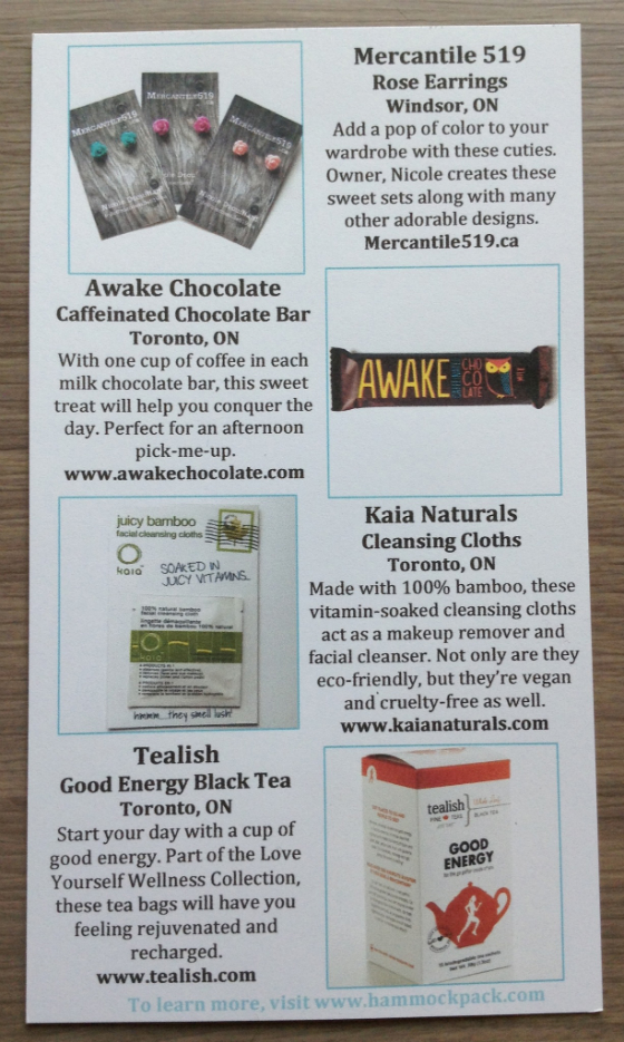 Hammock Pack Subscription Box Review - March 2014 Info