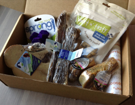 Happy Dog Box Subscription Box Review - March 2014 Items