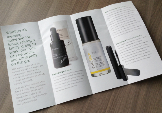 Saffron Rouge Inner Circle Beauty Box Review - March 2014 Info