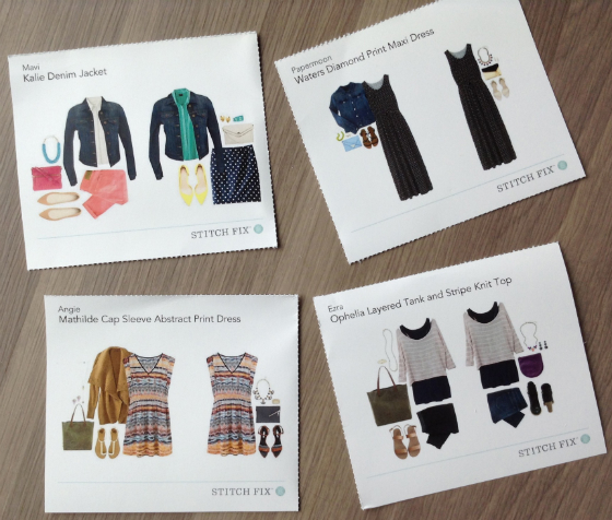 Stitch Fix Review - March 2014 Cards