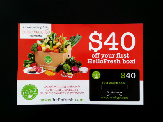 Bestowed Healthy Food Subscription Box Review - March 2014 Card