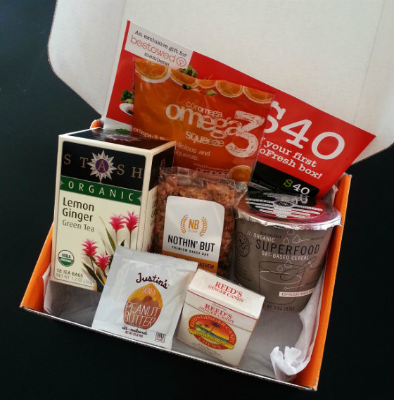 Bestowed Healthy Food Subscription Box Review - March 2014 Items