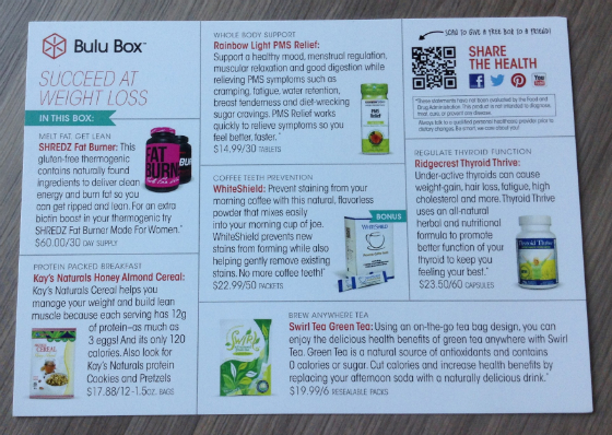 Bulu Box April Info