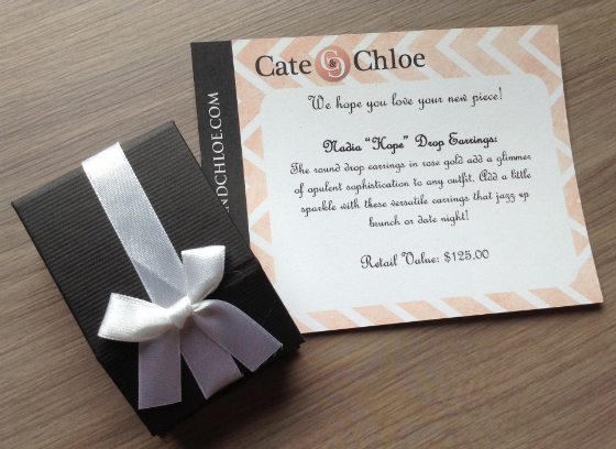 Cate & Chloe Jewelry Subscription Review & Coupon - March 2014 First