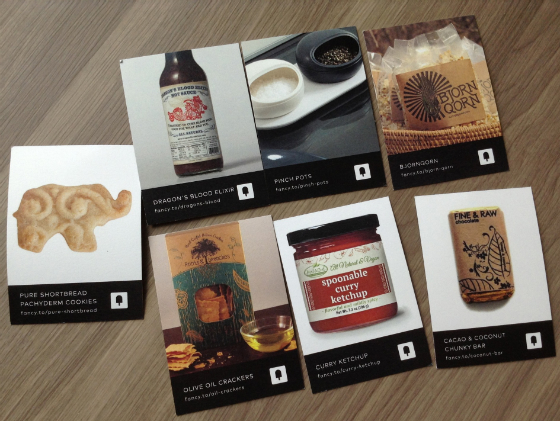 Fancy Food Box Review - April 2014 Cards