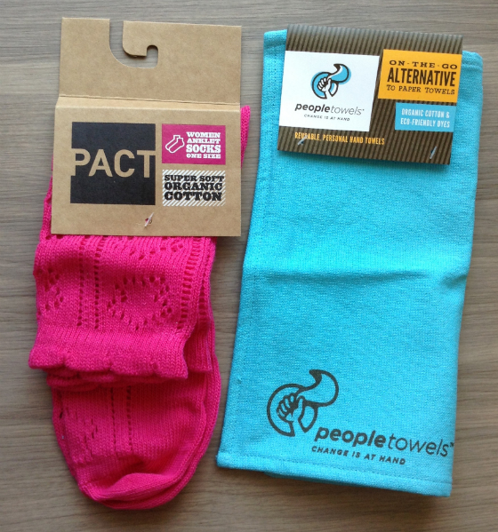GoodeBox Eco Beauty Subscription Box Review - April 2014 Socks