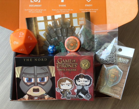 Loot Crate Subscription Box Review & Coupon - April 2014 Items