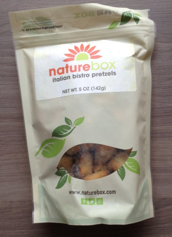 Nature Box Review & 50% Coupon Code - May 2014 Pretzels