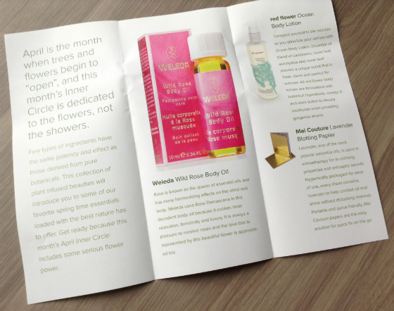 Saffron Rouge Inner Circle Subscription Review - April 2014 Info