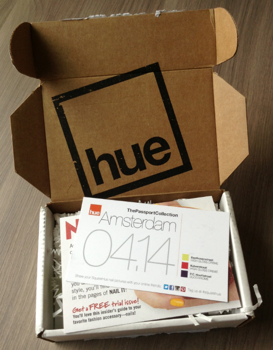 Square Hue Nail Polish Subscription Box Review - April 2014 Box