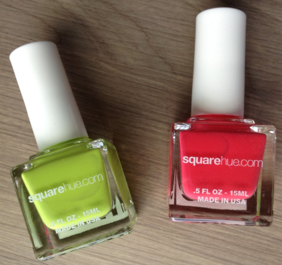 Square Hue Nail Polish Subscription Box Review - April 2014 Coral