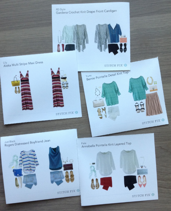 Stitch Fix Review - April 2014 Cards