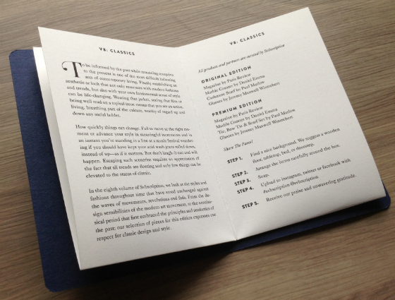 Svbscription Review – Luxury Men's Subscription Box - March 2014 Info