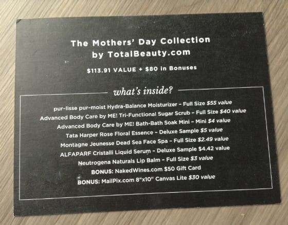 Total Beauty Mother's Day Collection Review & Coupon Card