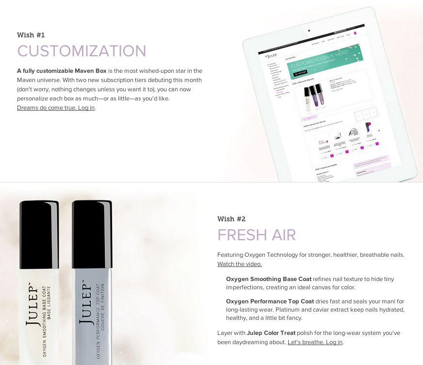 Julep Maven Selection Time