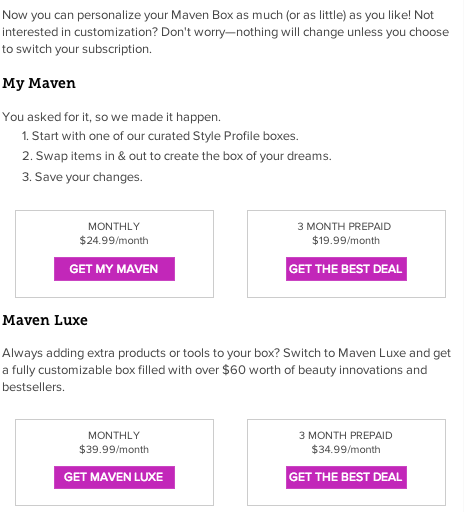 Julep Maven Selection Time