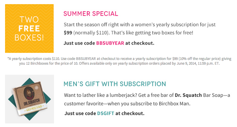 Birchbox Coupon Codes!