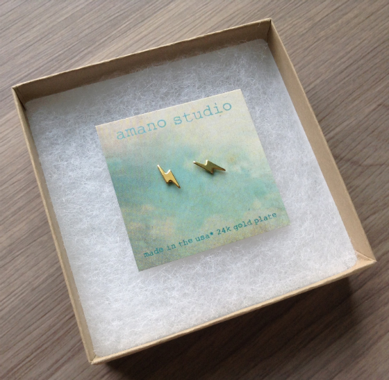Fancy Box Subscription Review - April 2014 Earrings