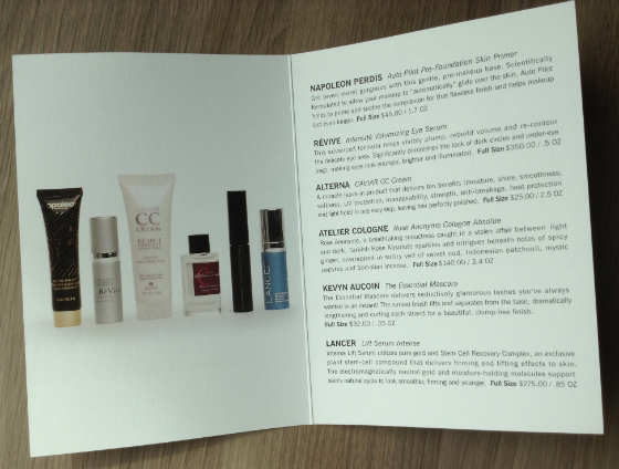 GlossyBox May 2014 Bergdorf Goodman Box Review Info