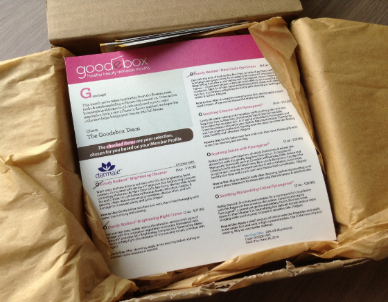 GoodeBox Eco Beauty Subscription Box Review – May 2014 First Look
