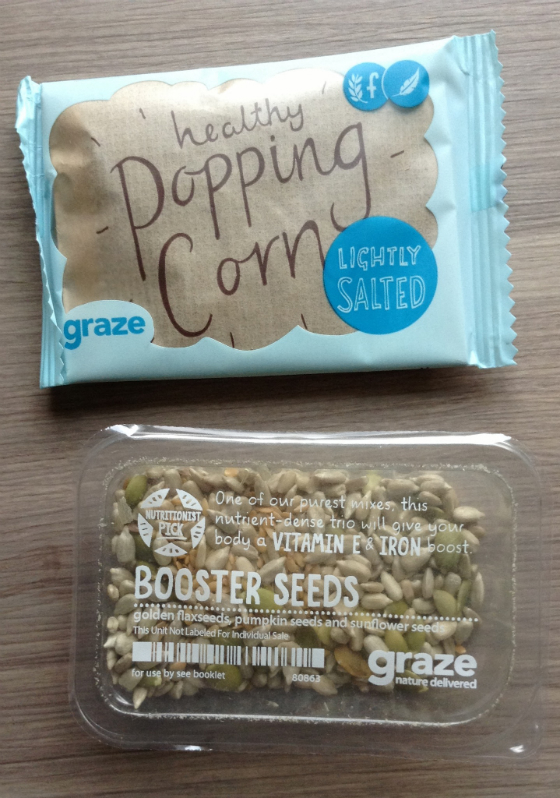 Graze Healthy Snack Subscription Box Review & Coupon Popping Corn