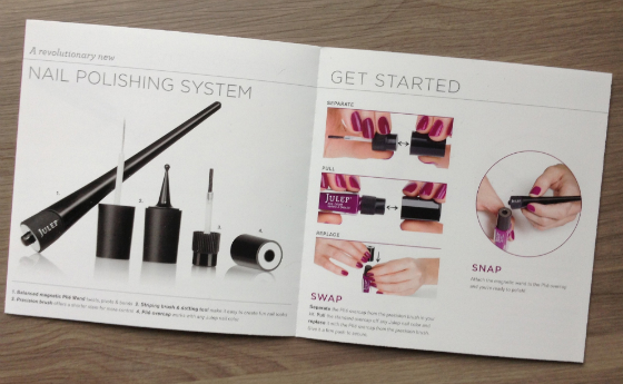 Julep Maven Subscription Box Review - May 2014 Instructions