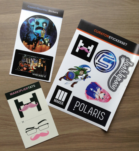 LootCrate Subscription Box Review & Coupon - May 2014 Stickers