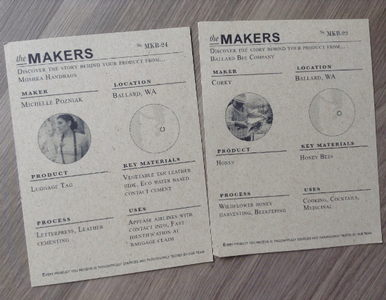 MakrBox Subscription Box Review – April 2014 Cards
