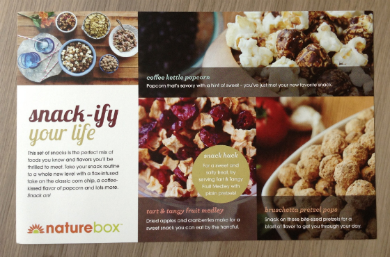 Nature Box Healthy Snack Subscription Review & 50% Off Coupon Info