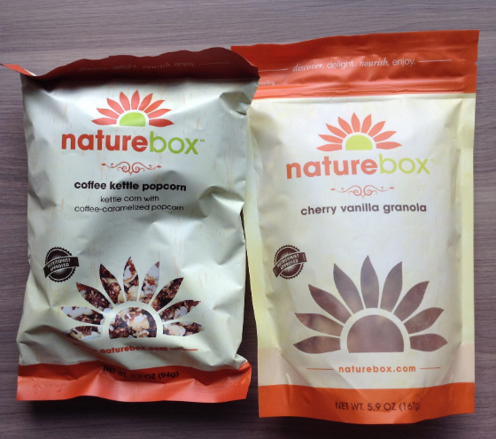 Nature Box Healthy Snack Subscription Review & 50% Off Coupon Popcorn