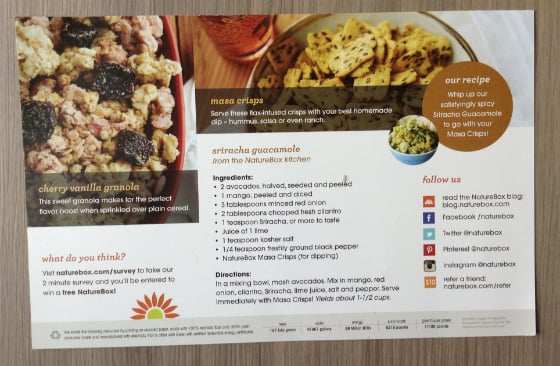 Nature Box Healthy Snack Subscription Review & 50% Off Coupon Recipe