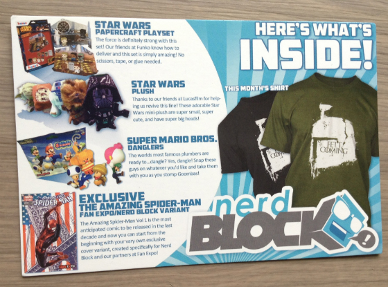 Nerd Block Subscription Box Review - May 2014 Info