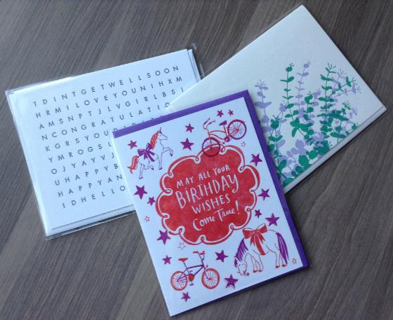 Nicely Noted Subscription Review - April 2014 Cards