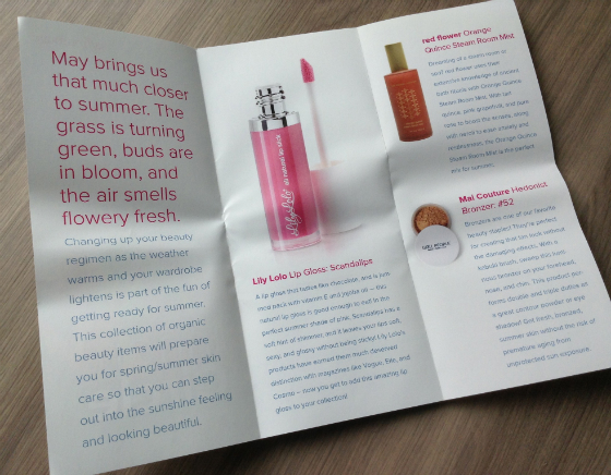 Saffron Rouge Beauty Subscription Box Review - May 2014 Info