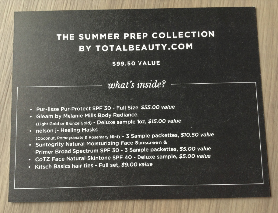  Total Beauty Summer Prep Collection Review & Coupon Card
