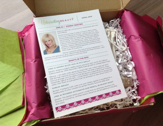 Untoxicating Beauty Subscription Box Review – April 2014